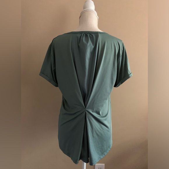 Apana Tops - Twist Back Mint Green Top